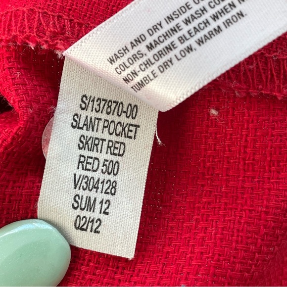 Gap Women’s Red Pencil Skirt Size 0 - Picture 11 of 11